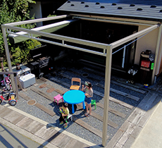 パーゴラ（可動式）_完成2